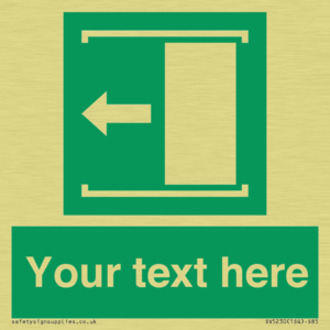 Custom Slide to Open Sign